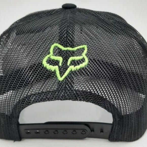 MONSTER FOX Racing Gear Motocross SXS MX Dirtbikes Shox Rally Trucker Hat Cap - Picture 5 of 5